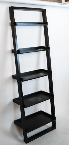 Contemporary Black Wall Etagere