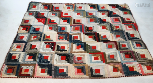 Late 19th C. Patchwork Quilt