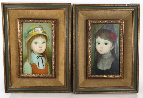 Guy SERADOUR: Two Portraits - Oils on Canvas