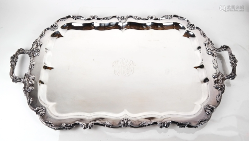 German & Sterling Silver Butler's Tray