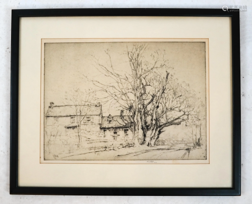 Ernest D. ROTH: Landscape 1916 - Drypoint