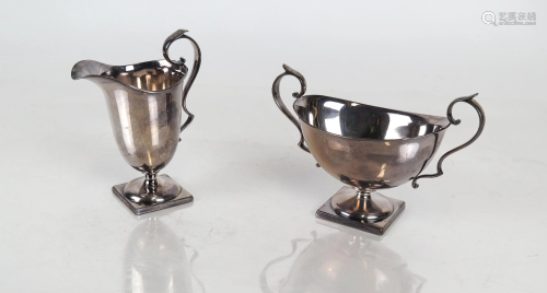 Gorham Sterling Cream & Sugar Set