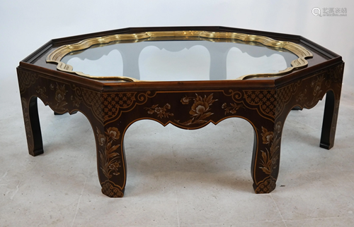 Scallop Octagonal Table by Baker