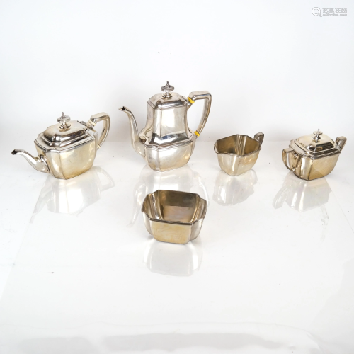 5-Pc. Tiffany & Co. Makers Sterling Tea Set