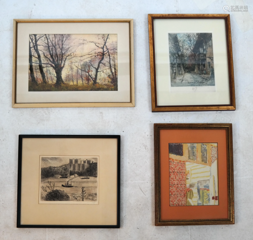 Four Prints, Includiong Edouard Vuillard