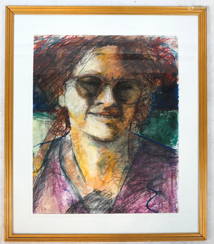 Modernist Pastel Portrait