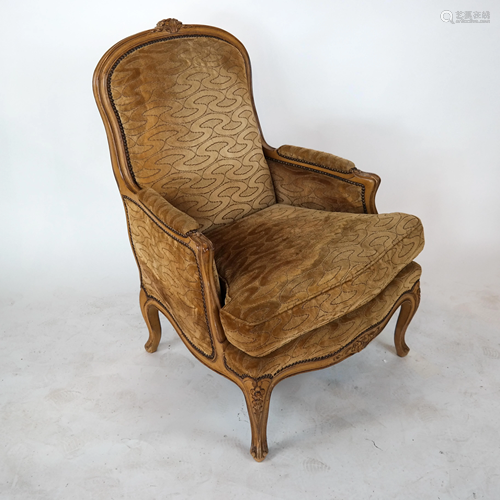 Louis XV-Style Painted Bergere