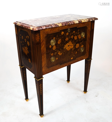 19th C. French Inlaid Commode