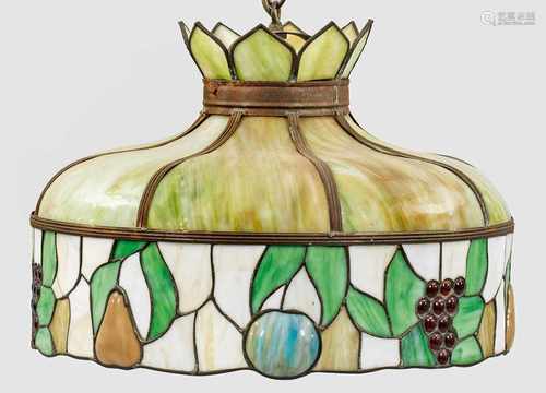 Große Jugendstil-Deckenlampe<