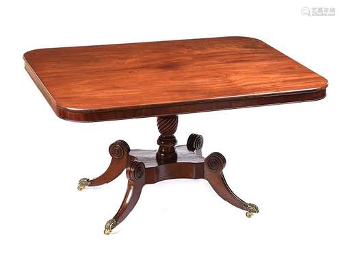 REGENCY MAHOGANY CENTRE TABLE