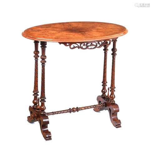 VICTORIAN WALNUT OVAL TABLE