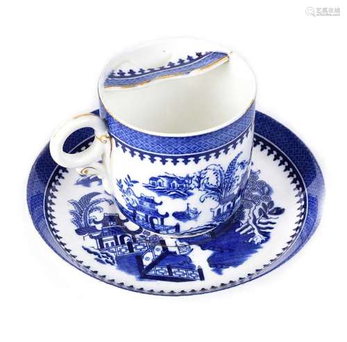 ROYAL WORCESTER MOUSTACHE CUP & SAUCER