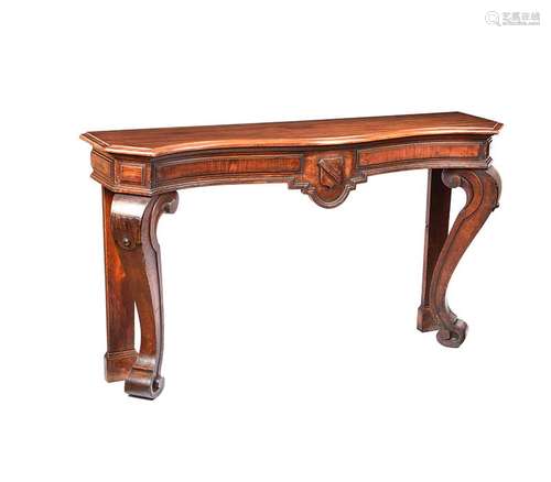 VICTORIAN MAHOGANY CONSOLE TABLE