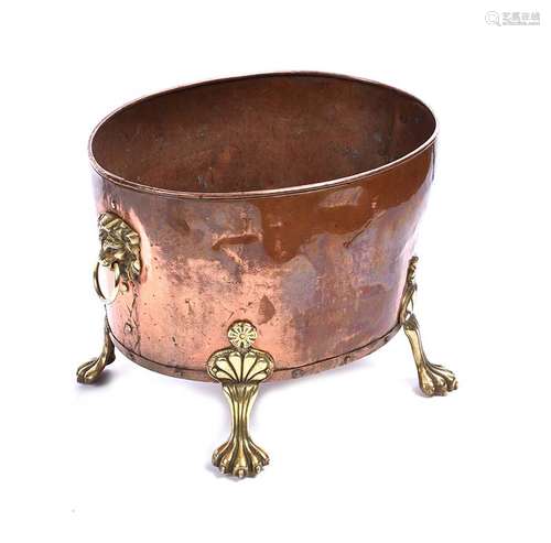 COPPER & BRASS LOG BUCKET