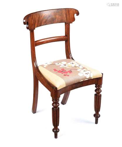 REGENCY MAHOGANY SIDE CHAIR