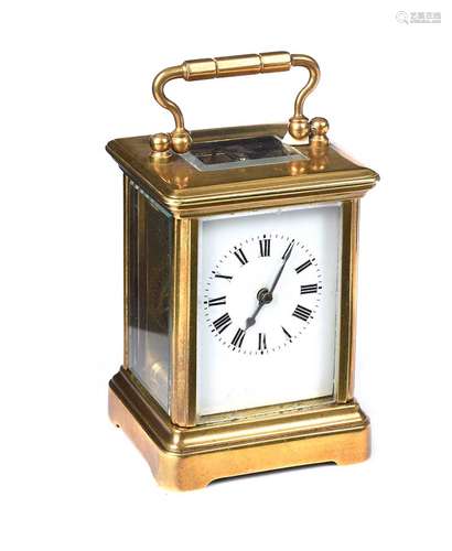 MINIATURE BRASS CARRIAGE CLOCK