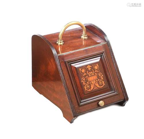 VICTORIAN MAHOGANY COAL SCUTTLE