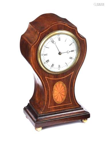 EDWARDIAN BALLOON HEAD MANTEL CLOCK