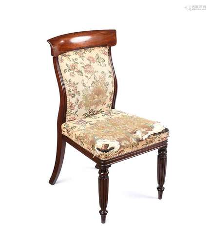 REGENCY MAHOGANY SIDE CHAIR