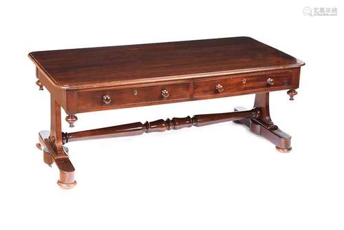 WILLIAM IV MAHOGANY COFFEE TABLE