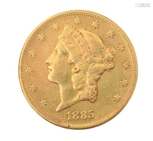 UNITED STATES DOUBLE EAGLE LIBERITY HEAD GOLD COIN