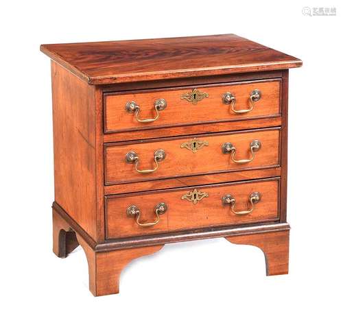 MINIATURE MAHOGANY CHEST OF DRAWERS, CIRCA. 1830