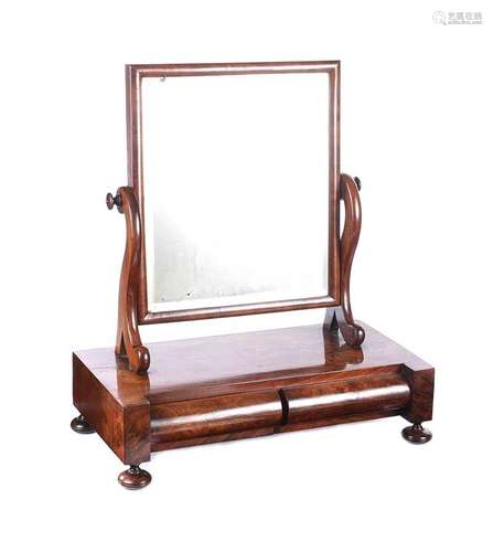 VICTORIAN MAHOGANY DRESSING TABLE MIRROR