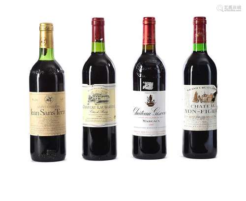 CHATEAU GISCOURS, MARGAUX 1997. CHATEAU LAUBAREDE, COTES DE BOURG 1995. JEAN SANS TERRE, SAINT.....