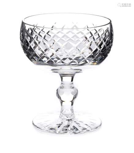 SET OF SIX WATERFORD CRYSTAL CHAMPAGNE GLASSES