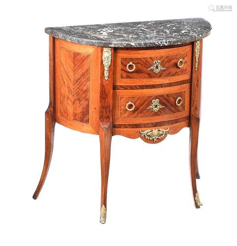 MARBLE TOP SIDE CABINET