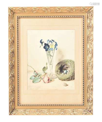 WATERCOLOUR DRAWING SIGNED W. HUNT