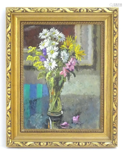 Roy Pettitt (b. 1935) Oil on board, A still life study