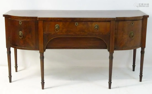 A late 19thC / early 20thC mahogany sideboard …