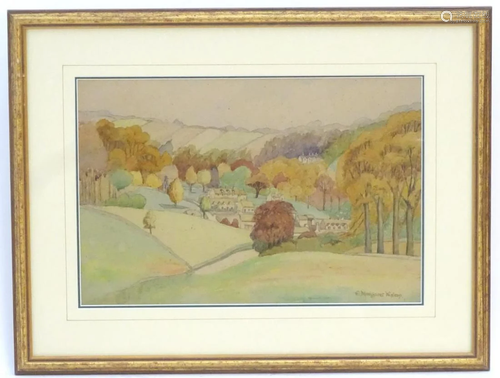 E. Margaret Walton, XX, English School, Watercolour,