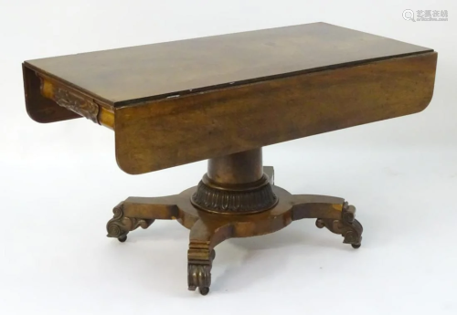 A mid 19thC mahogany centre table with …