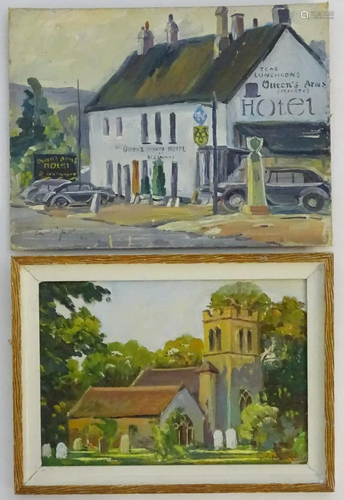 E. W. Pipkin, Aylesbury, Bucks, XX, Oil on board, x 2,