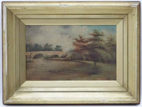 W. Beardall, XX, Oil on canvas, An autumnal river