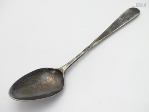 An 18thC George III teaspoon, hallmarked London …