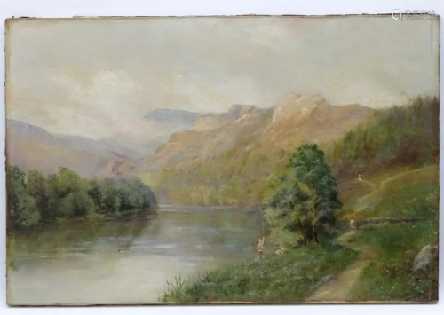 Follower of F. R. Lee, Oil on canvas, A river