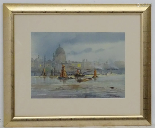 Michael Crawley (XX-XXI), Watercolour, 'Evening ,