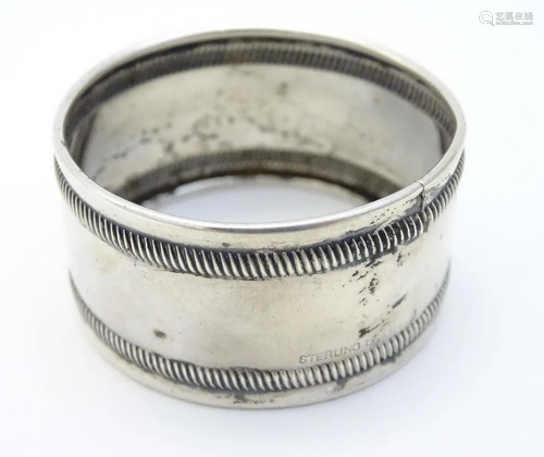 A Canadian Sterling silver napkin ring by Roden B…