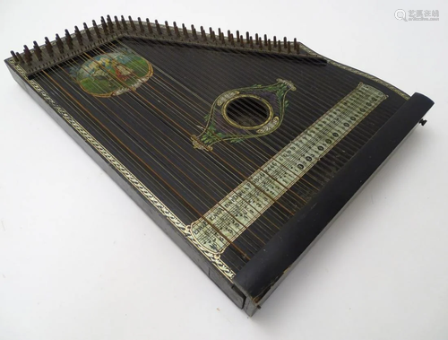 Musical Instruments: a c1900 'Columbia' zither /