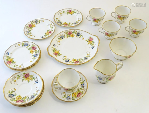 A quantity of Royal Albert tea wares decorated …