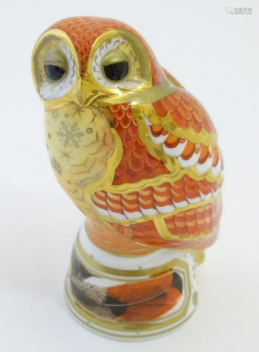 A Royal Worcester model of a Tawny Owl from The