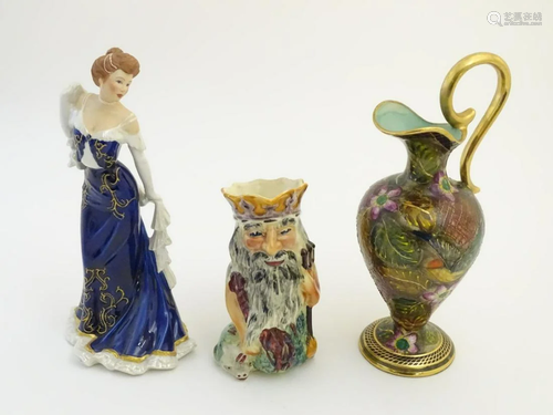 Three assorted ceramic items comprising a Belgian e…