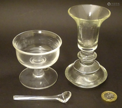 A boxed late 20thC Dartington Glass 'Minima' salt