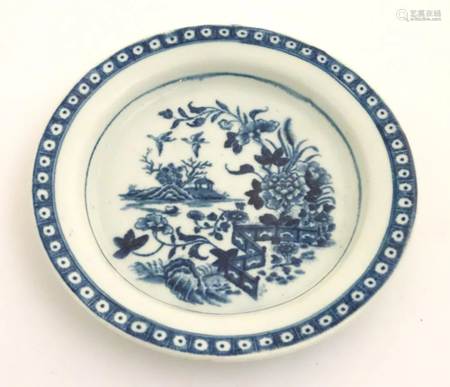 A late 18th / early 19thC Worcester blue and w…