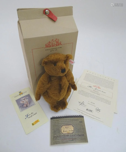 Toy: A limited edition Steiff Club 2003 mohair teddy