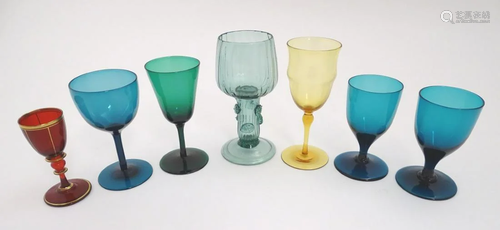 Assorted 19th and 20thC glassware to include various