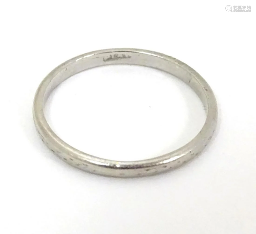 A platinum ring